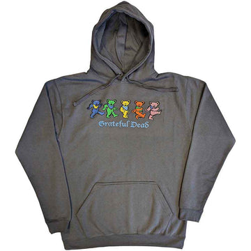 Grateful Dead Unisex Pullover Hoodie: Dancing Bears (Grey)