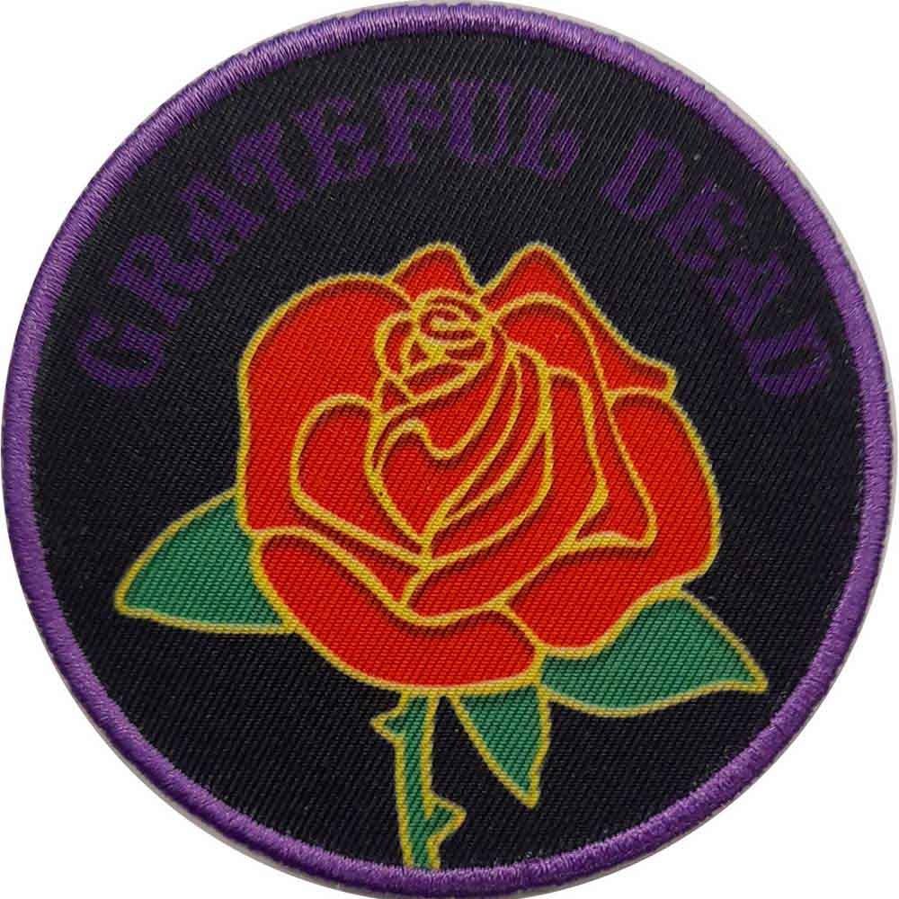 Grateful Dead Circular Standard Patch: Rose