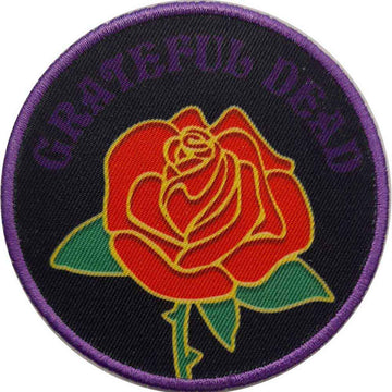 Grateful Dead Circular Standard Patch: Rose