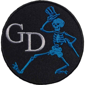 Grateful Dead Circular Standard Patch: Skeleton Circle