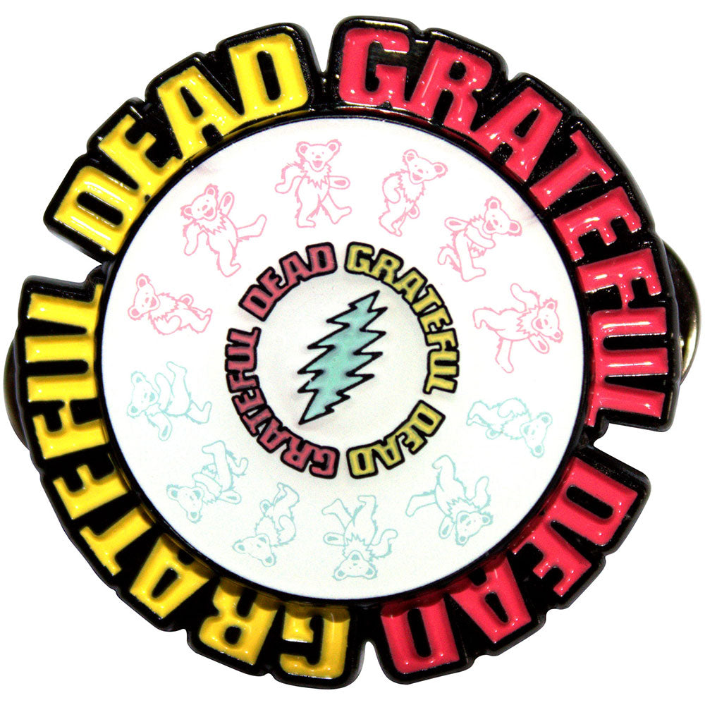 Grateful Dead Pin Badge: Spinning Emblem