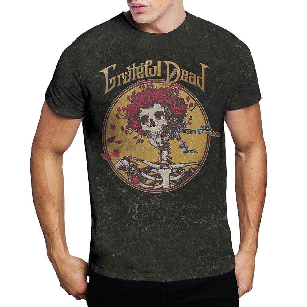 Grateful Dead Unisex T-Shirt: Best of Cover (Wash Collection) - Black