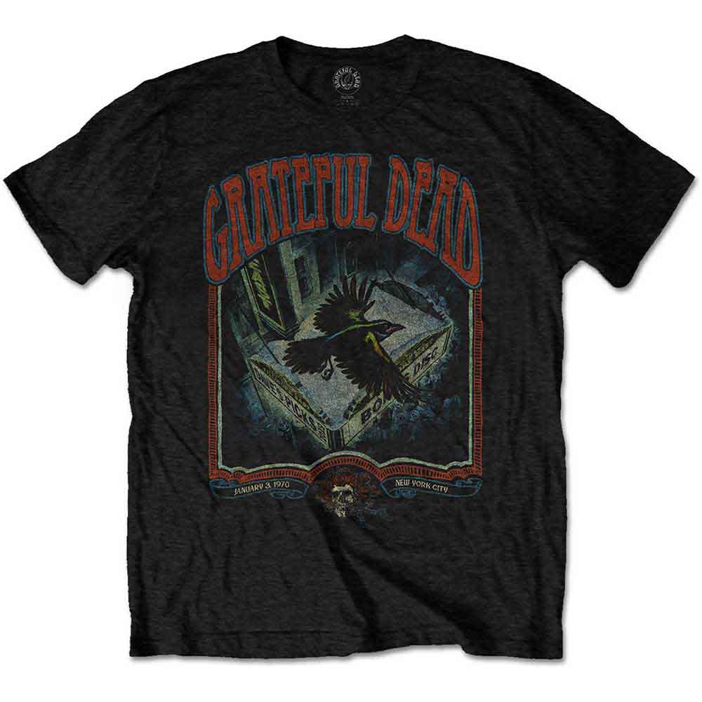 Grateful Dead Unisex T-Shirt: Vintage Poster (Black)