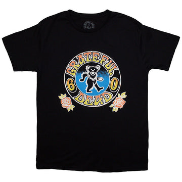 Grateful Dead Unisex T-Shirt: Bear Roses (Black)