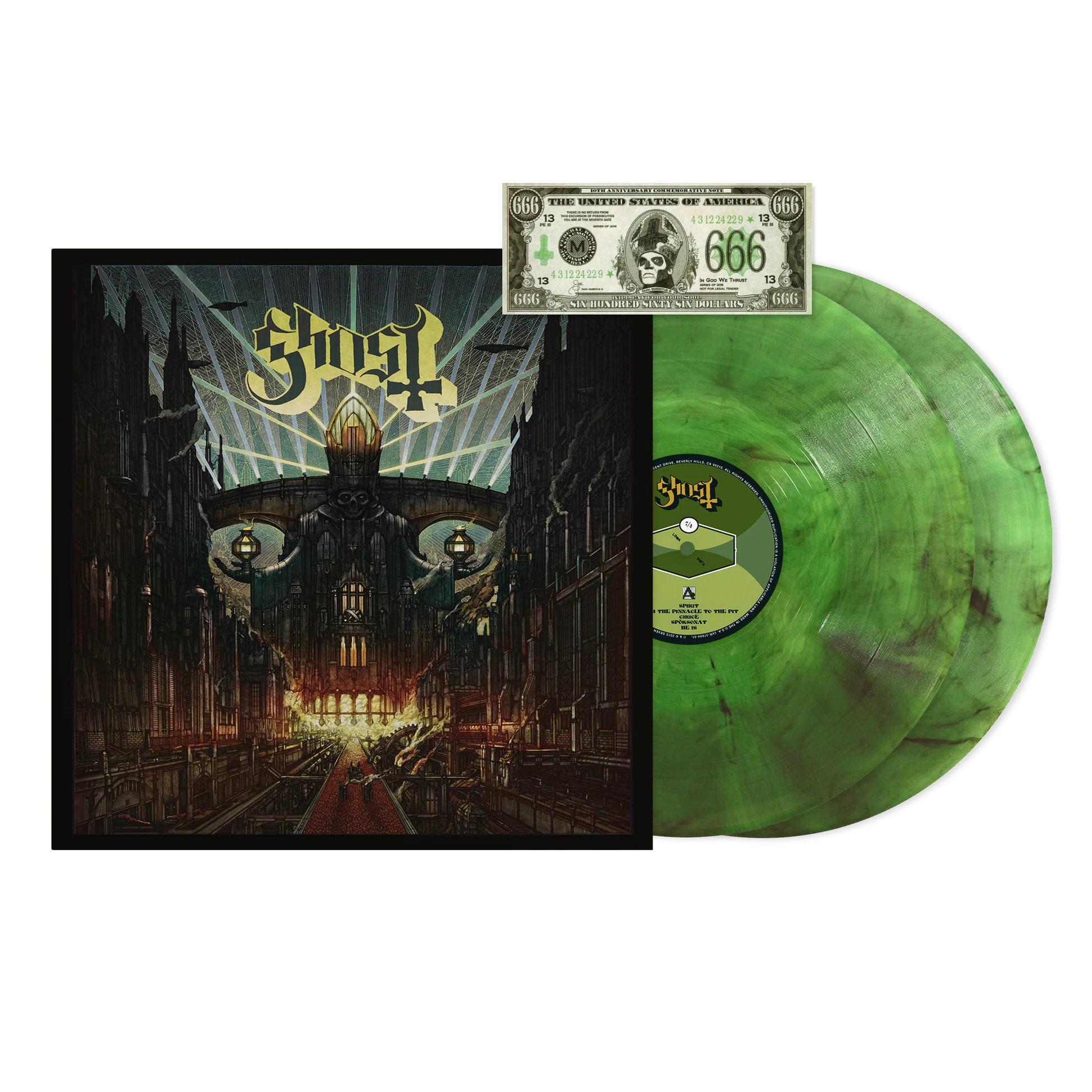 Ghost - Meliora (Deluxe) [National Album Day 2025] - 2LP - 'Green Smoke 'Vinyl