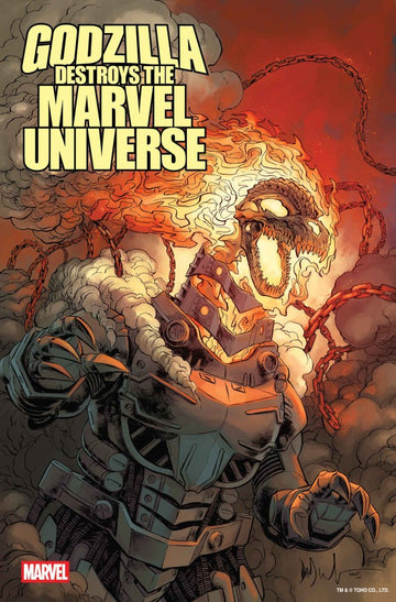 Marvel - Godzilla Destroys the Marvel Universe #2 - Dave Wachter Marvelized Ghost-Rider-Zilla Variant