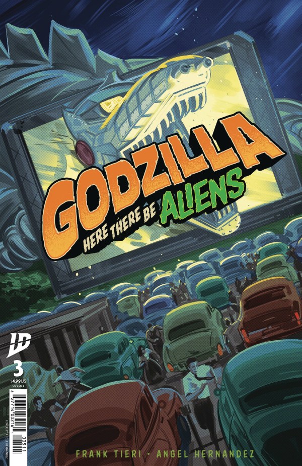 IDW - Godzilla: Here There Be Aliens #3 - Cover B Ángel Hernández Variant (Aug 13)
