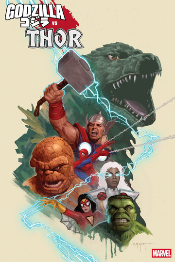 Marvel - Godzilla vs. Thor #1 - Erik M. Gist Marvel Universe Variant (Jul 2)