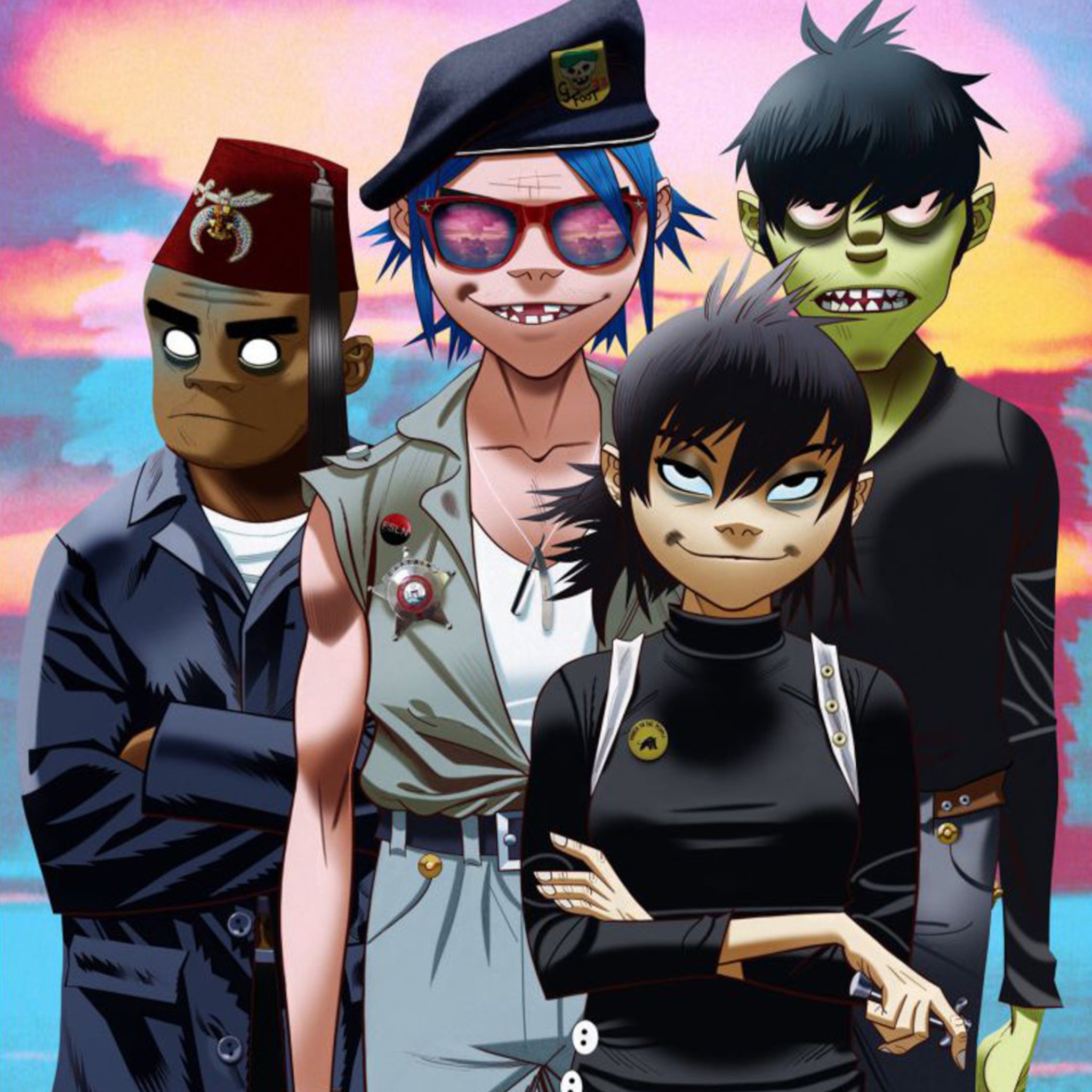 Gorillaz - Pink Cloud - Mini Poster