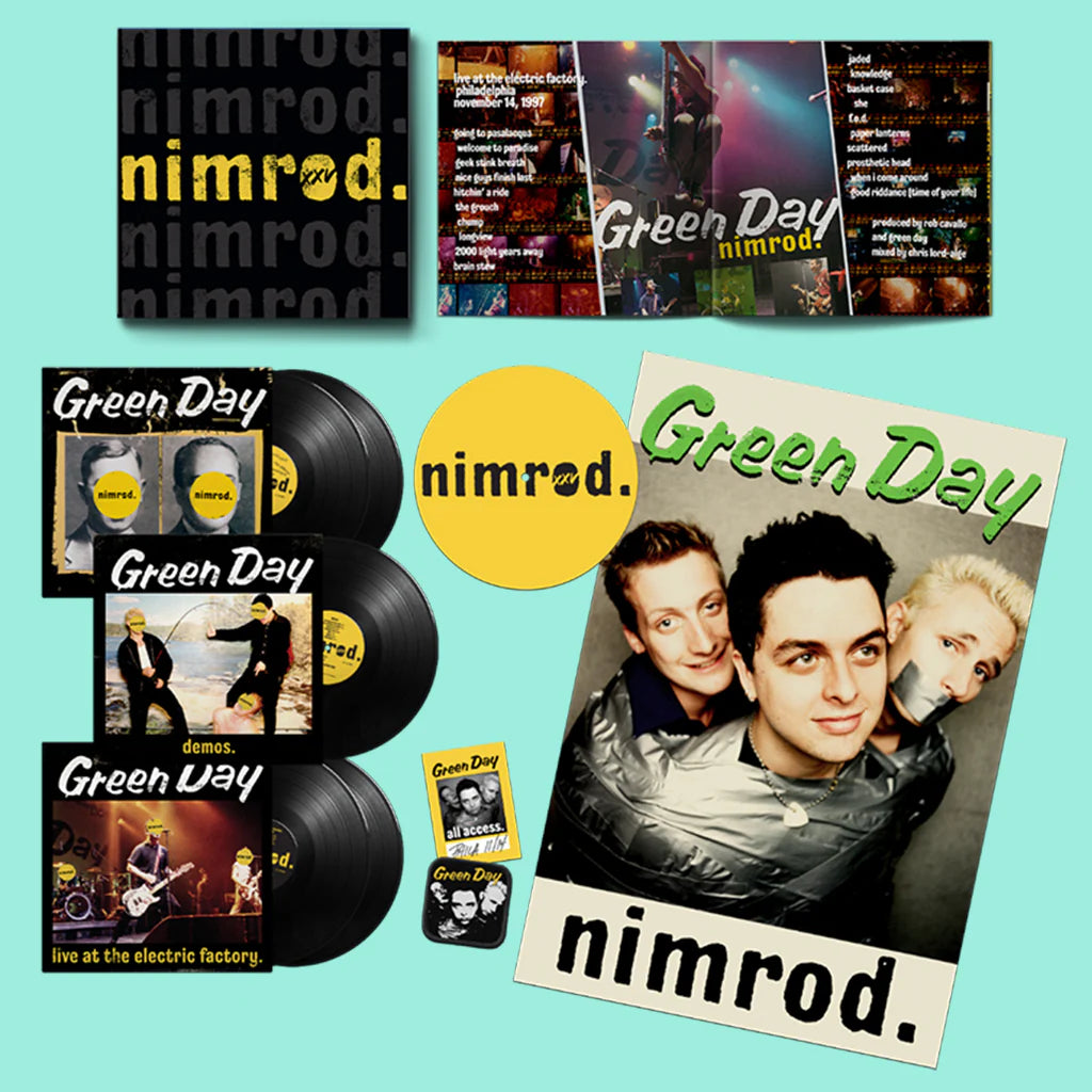 Green Day - Nimrod 25 - 25th Anniversary Edition (w/ Exclusive Slipmat & Extras) - 5LP - Deluxe Black Vinyl Box Set