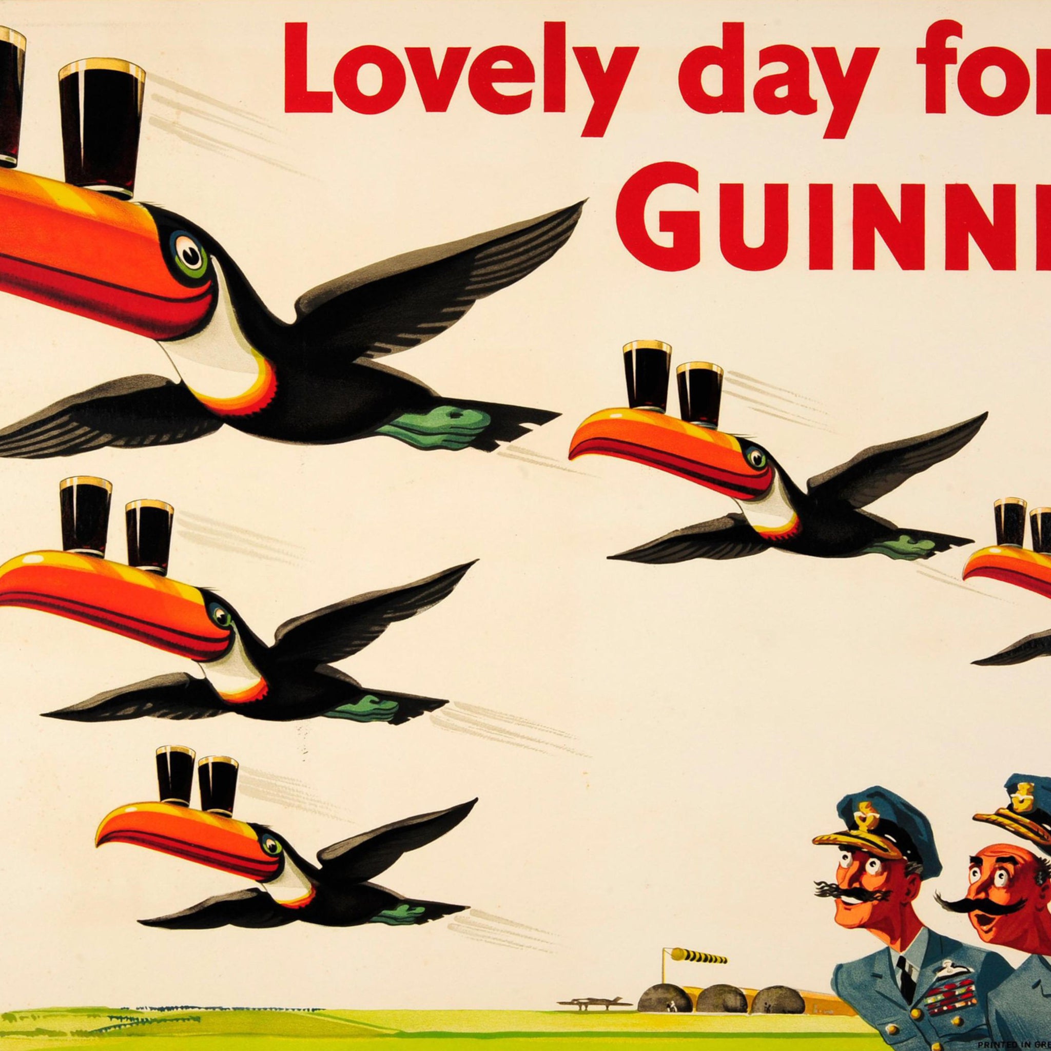 Guinness - Lovely day for a Guinness - Flying Toucans - Mini Poster