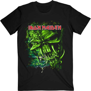 Iron Maiden Unisex T-Shirt: Final Frontier Green - Black