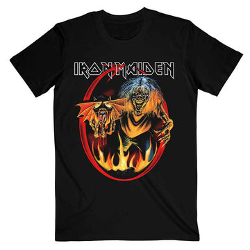 Iron Maiden Unisex T-Shirt: Number Of The Beast Devil Tail (Black)