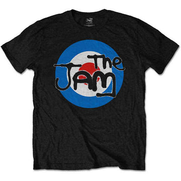 The Jam Unisex T-Shirt: Target Logo (Black) (Soft Hand Inks)