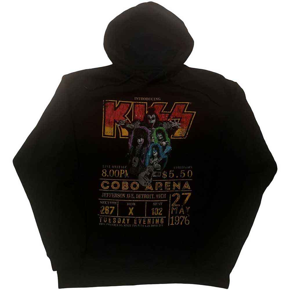 KISS Unisex Pullover Hoodie: Cobra Arena '76 (Black)