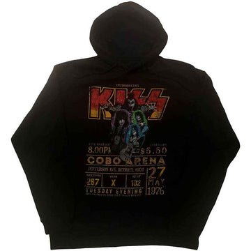 KISS Unisex Pullover Hoodie: Cobra Arena '76 (Black)