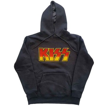 KISS Unisex Pullover Hoodie: Classic Logo (Charcoal Grey)
