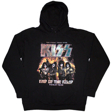 KISS Unisex Pullover Hoodie: End Of The Road Final Tour (Black)