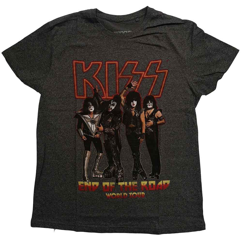 KISS Unisex T-Shirt: End of the Road Tour - Brindle