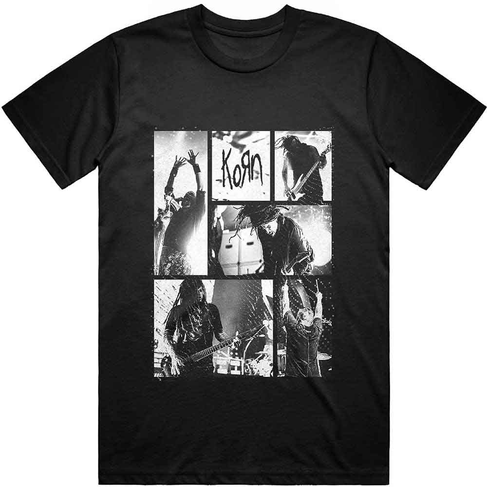Korn Unisex T-Shirt: Blocks (Black)