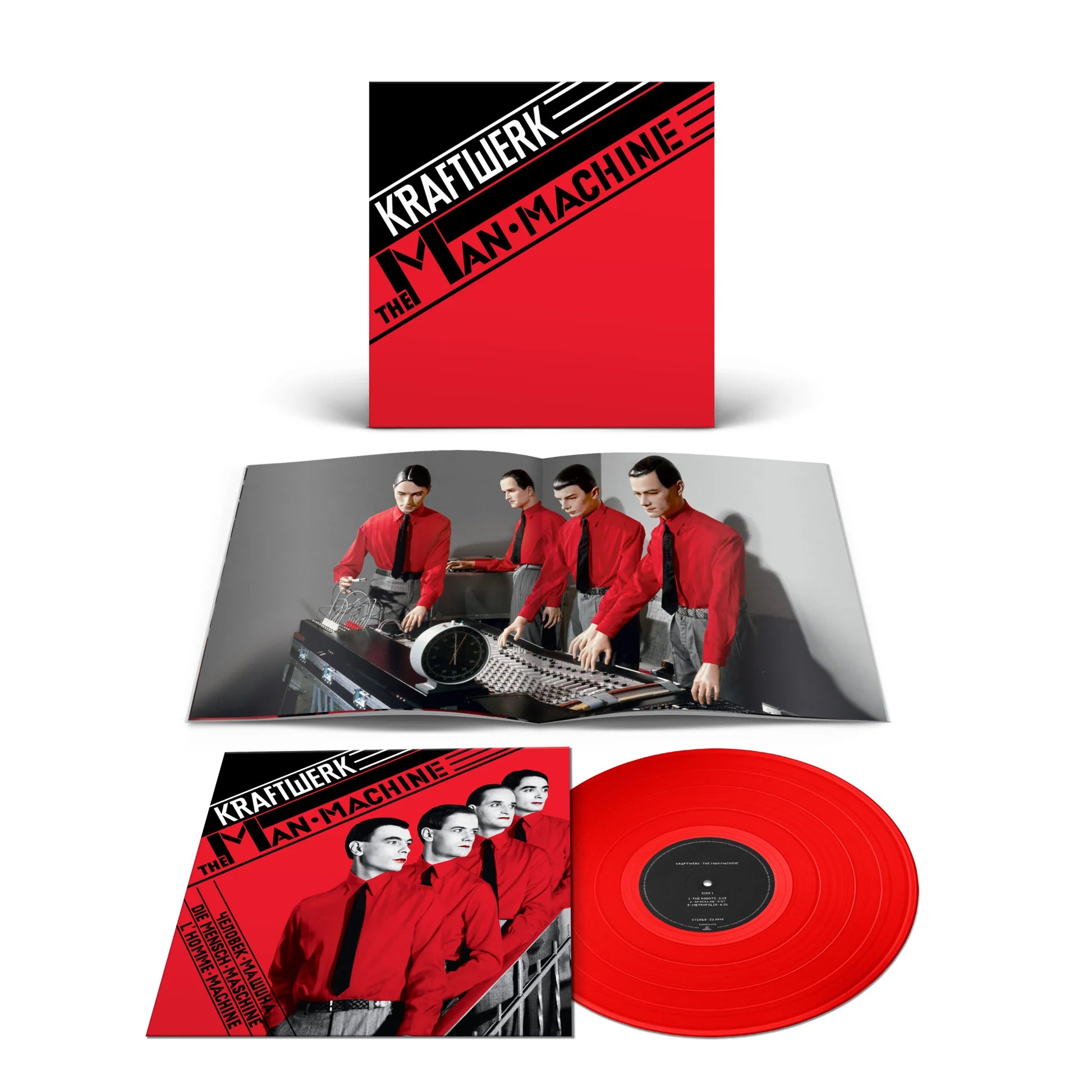 Kraftwerk - The Man Machine – LP – Limited Translucent Red Vinyl