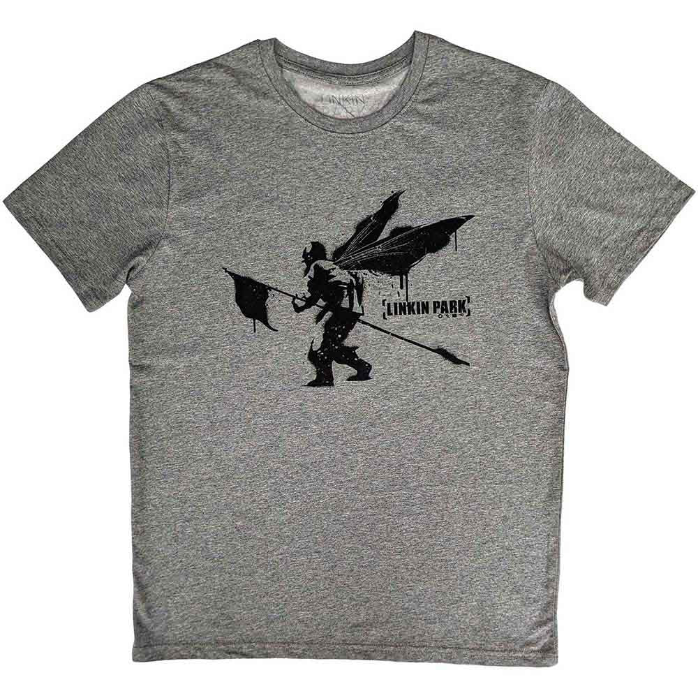 Linkin Park Unisex T-Shirt: Street Soldier - Grey