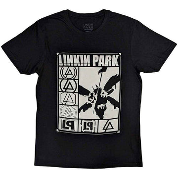 Linkin Park Unisex T-Shirt: Logos Rectangle (Black)
