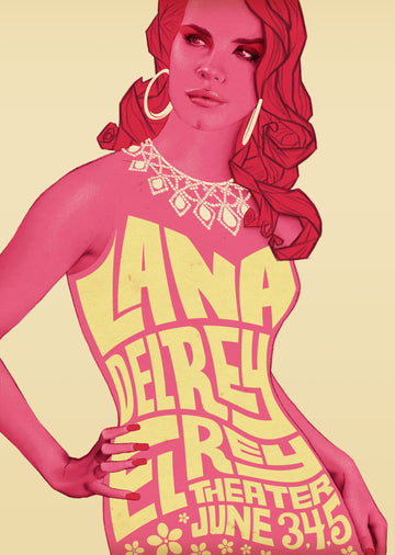 Lana del Rey - El Rey Theater - A4 Mini Print/Poster
