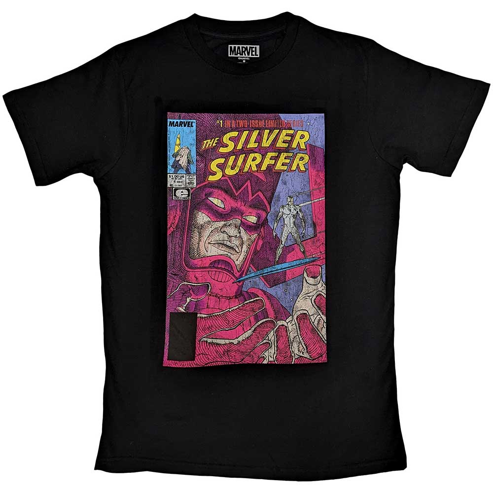 Marvel Comics Unisex T-Shirt: Galactus & Silver Surfer (Black)