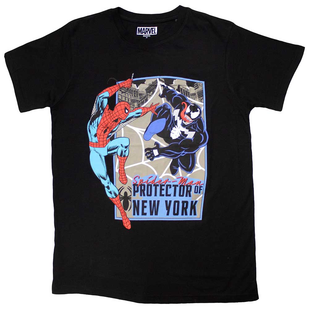 Marvel Comics Unisex T-Shirt: Protector Of New York (Black)