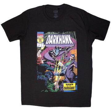 Marvel Comics Unisex T-Shirt: Darkhawk Comic Cover (Black)