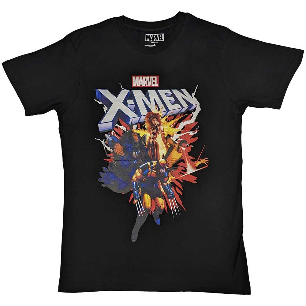 Marvel Comics Unisex T-Shirt: X-Men Comic (Black)