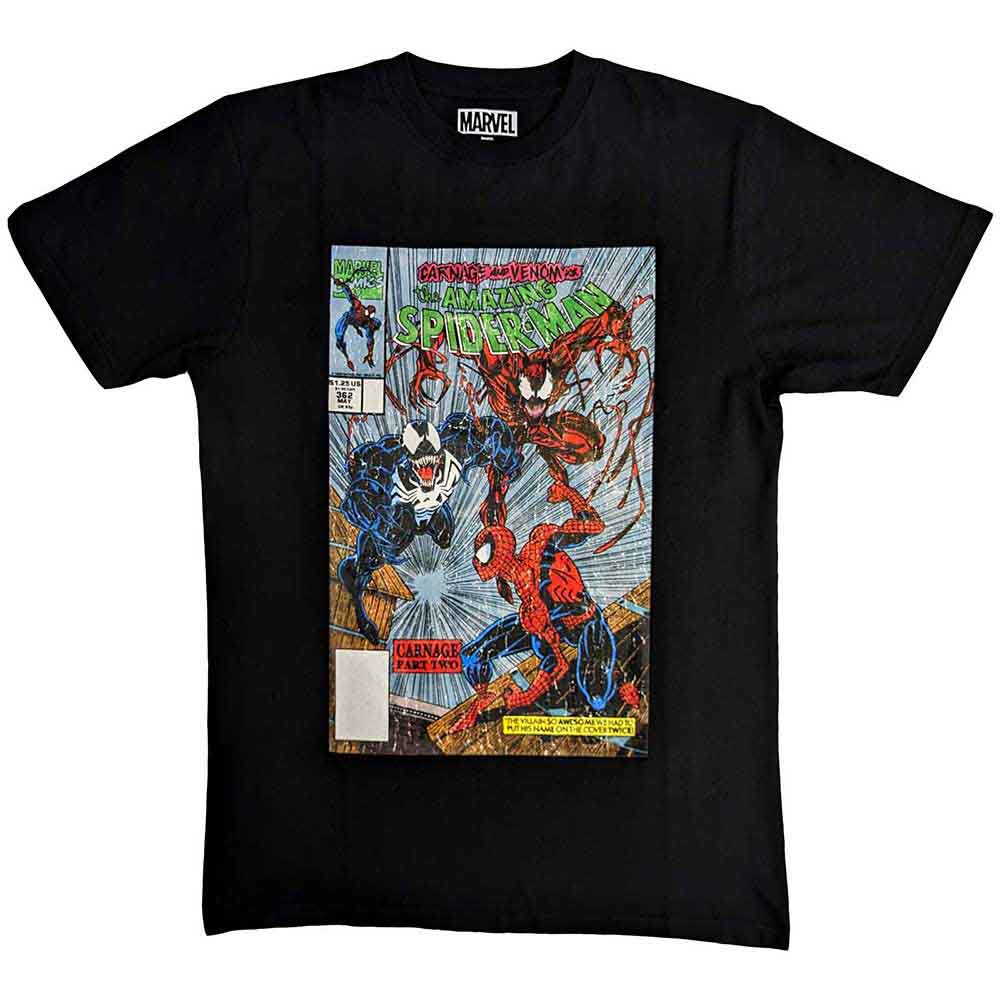 Marvel Comics Unisex T-Shirt: Venom & Carnage Vintage (Black)