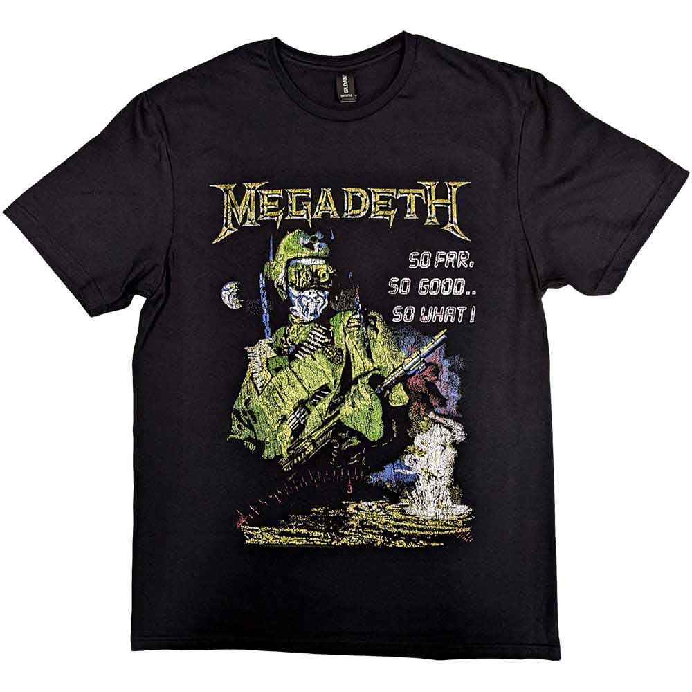 Megadeth Unisex T-Shirt: SFSGSW Explosion Vintage (Black)