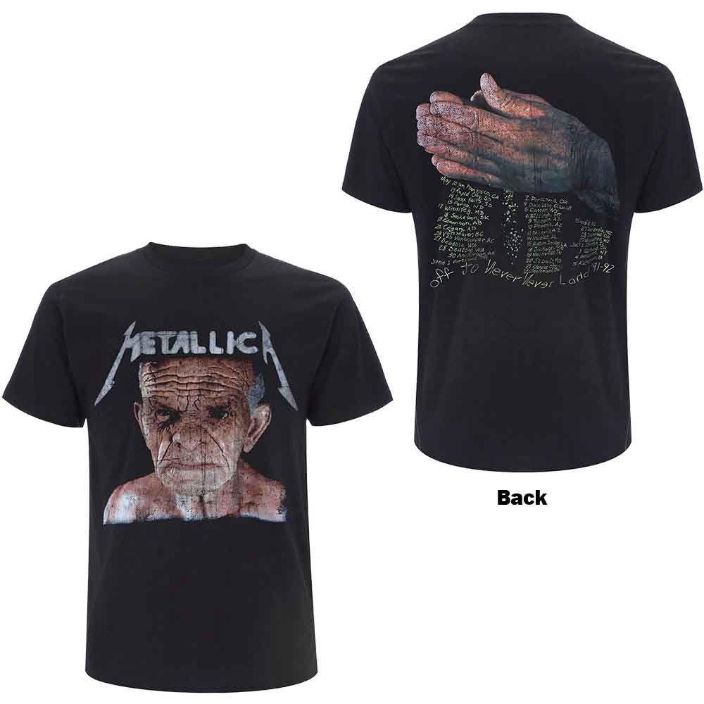 Metallica Unisex T-Shirt: Neverland (Back Print) - Black