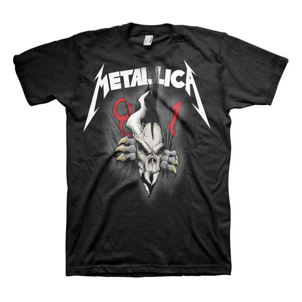 Metallica Unisex T-Shirt: 40th Anniversary Ripper (Black)