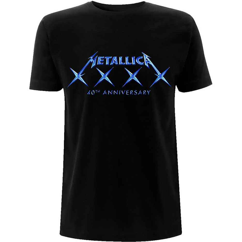 Metallica Unisex T-Shirt: 40 XXXX (Black)
