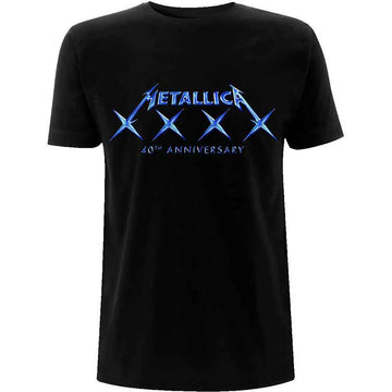Metallica Unisex T-Shirt: 40 XXXX (Black)