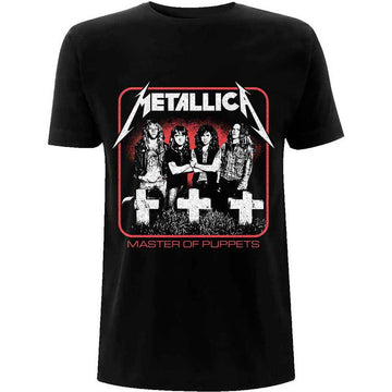 Metallica Unisex T-Shirt: Vintage Master of Puppets Photo (Black)
