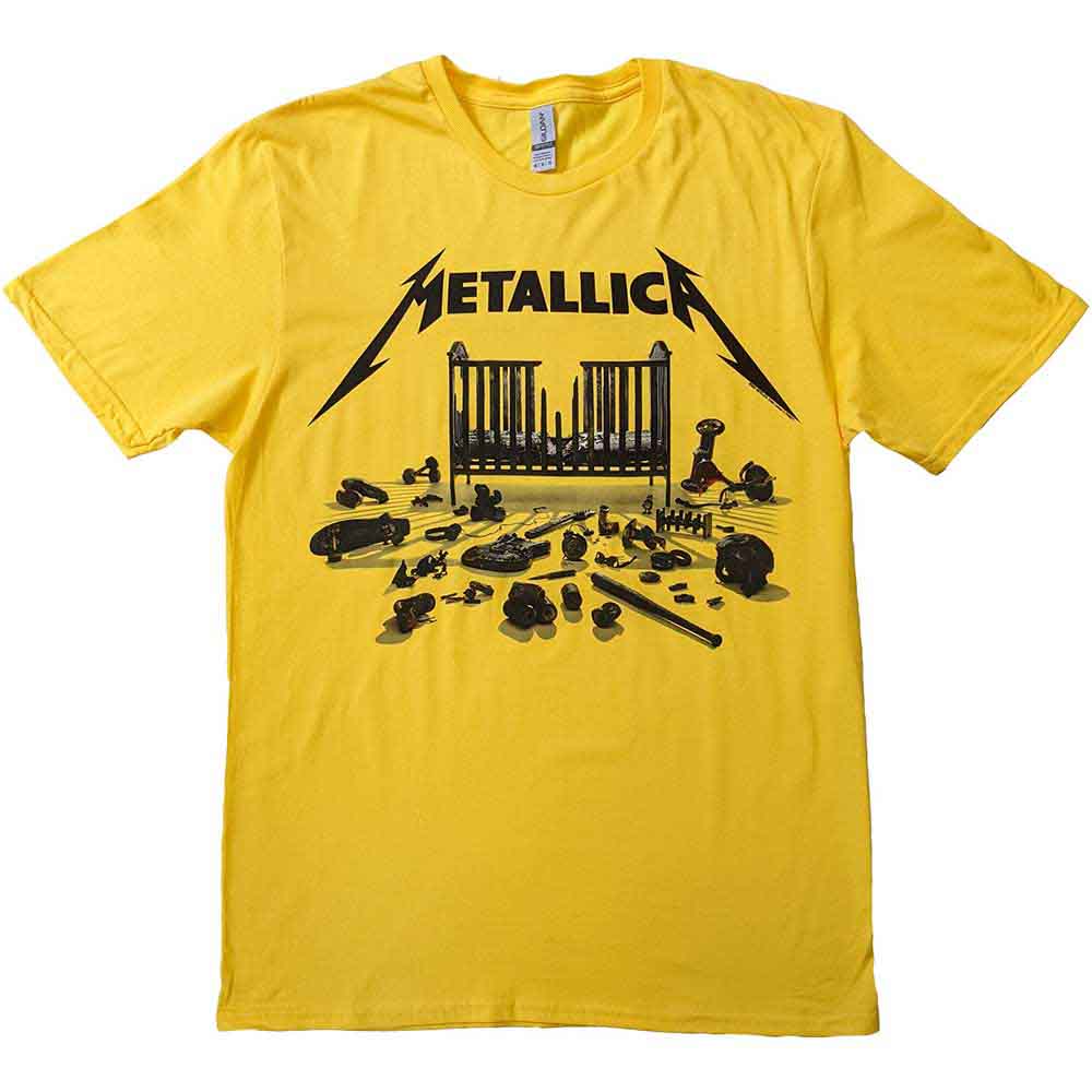 Metallica Unisex T-Shirt: 72 Seasons Simplified Cover (Yellow)