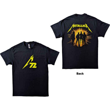 Metallica Unisex T-Shirt: 72 Seasons Strobes Photo (Black) (Back Print)
