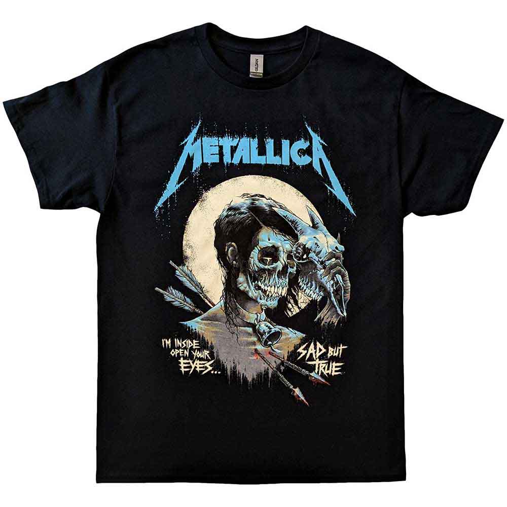 Metallica Unisex T-Shirt: Sad But True Poster (Black)