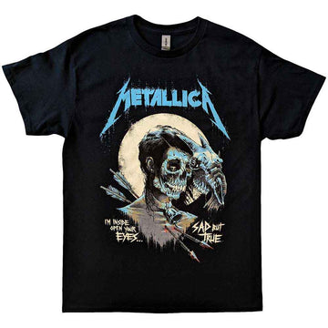 Metallica Unisex T-Shirt: Sad But True Poster (Black)