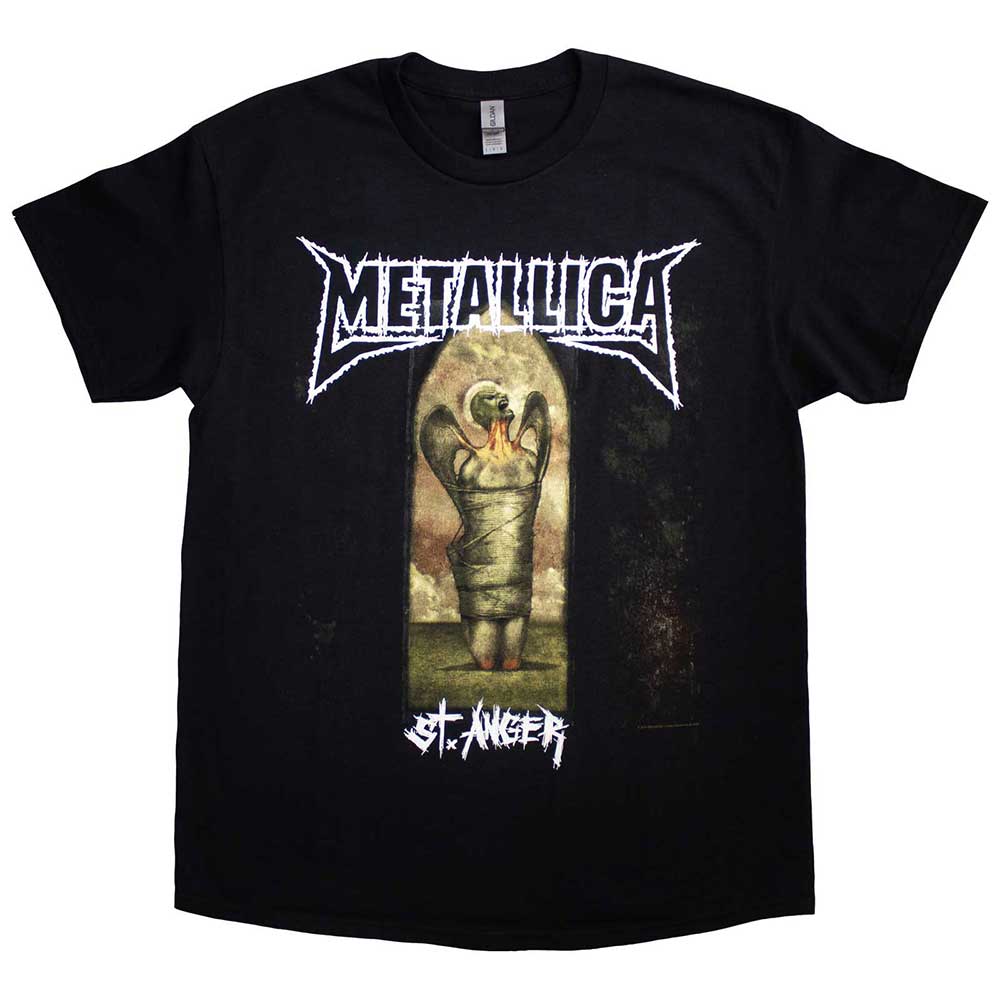 Metallica Unisex T-Shirt: St Anger Angel (Black)