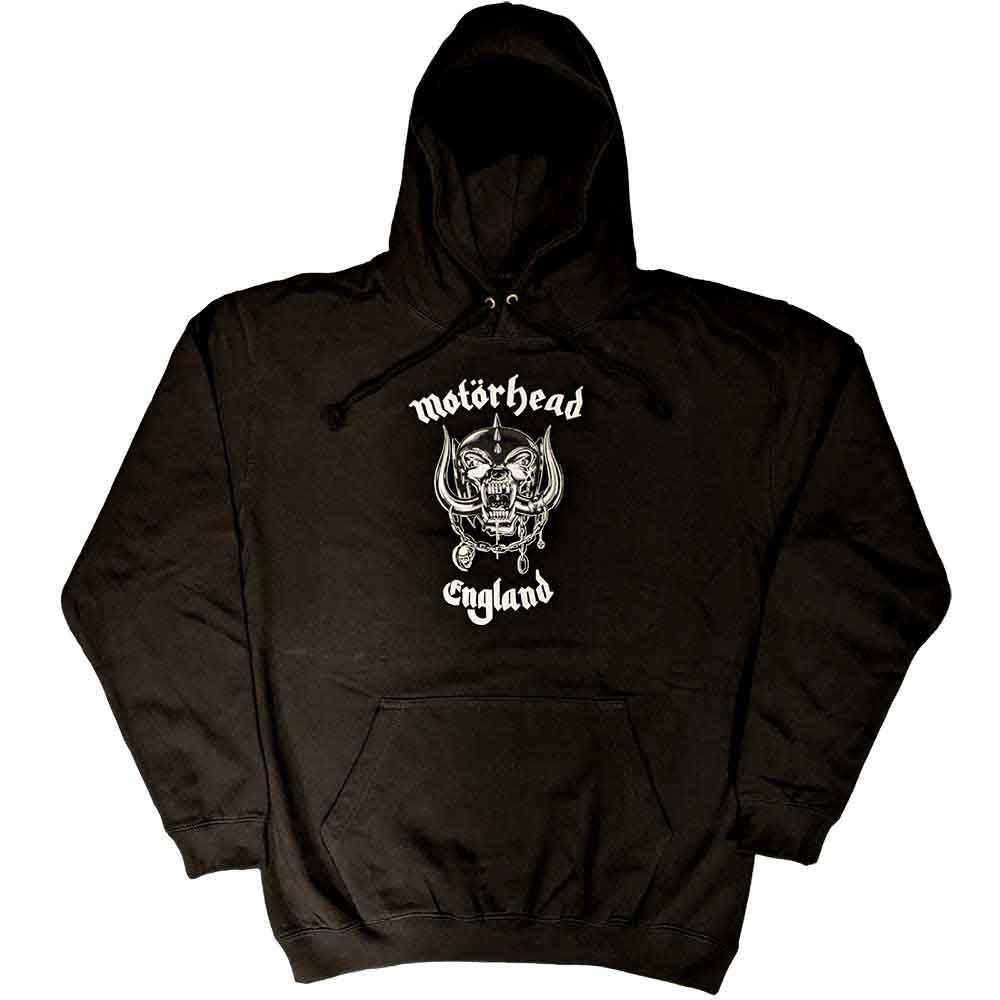 Motorhead Unisex Pullover Hoodie: England (Black)