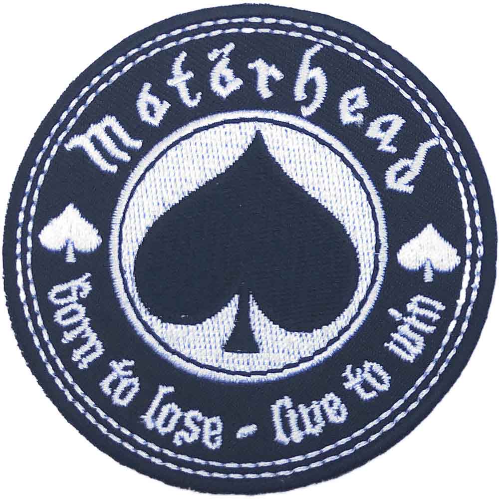 Motorhead Circular Standard Patch: Born to Love, Live to Win+B79:C81