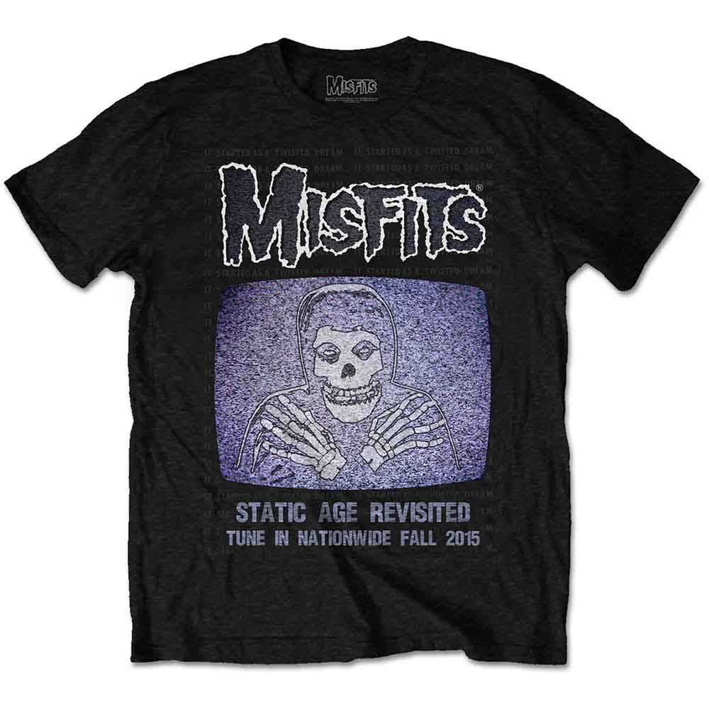 Misfits Unisex T-Shirt: Static (Black)