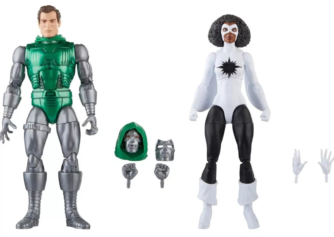 Marvel Legends Series - Captain Marvel vs Doctor Doom - 15cm Action Figures by Hasbro