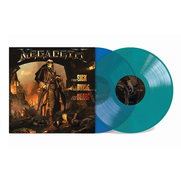 Megadeth - The Sick, The Dying...And The Dead! (National Album Day 2025) - 2LP - Blue Opaque & Green Translucent Vinyl