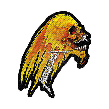 Metallica - Flaming Skull Cut-Out - Patch